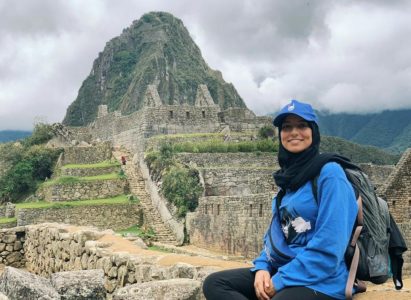 Ahlam en el reto de Machu Pichu