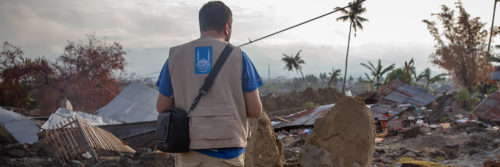 Trabajador de Islamic Relief sobre el terreno