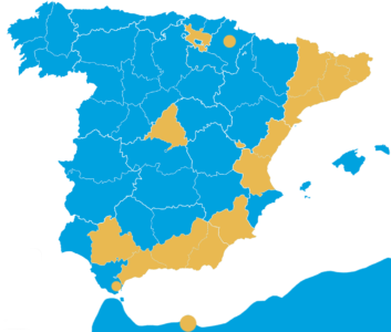 Ciudades en las que IRE intervino durante la emergencia del Covid-19