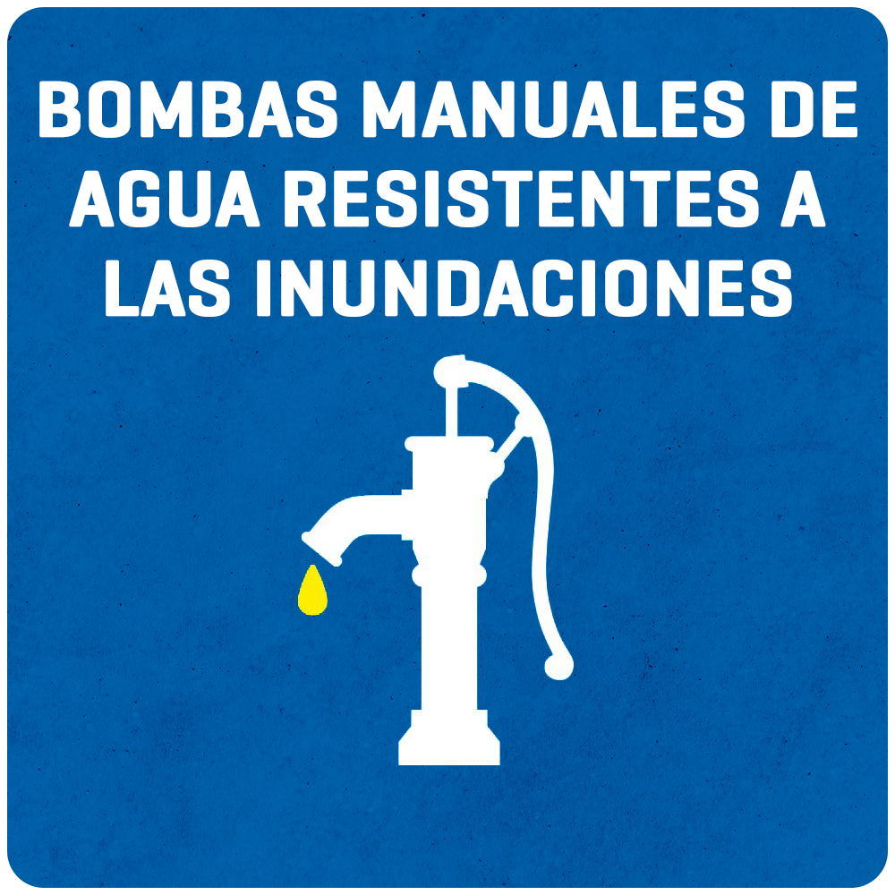 Bombas manuales de agua resistente a las inundaciones