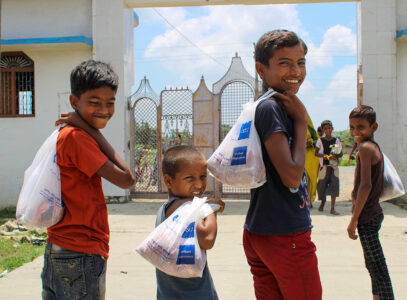 Distribuciones de carne de Udhiya 2022 en Nepal
