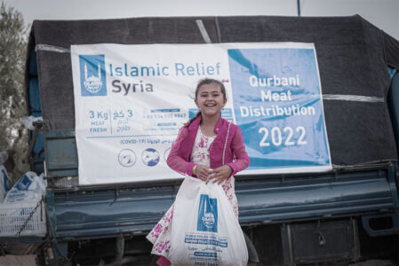 Distribuciones de carne de Udhiya 2022 en Siria