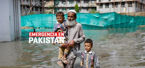 Emergencia por inundaciones en Pakistán