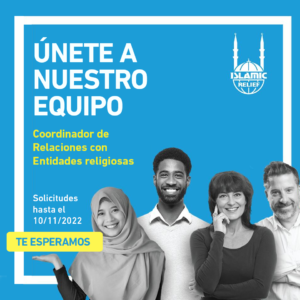 Puesto de trabajo vacante: Coordinador de Relaciones con Entidades religiosas