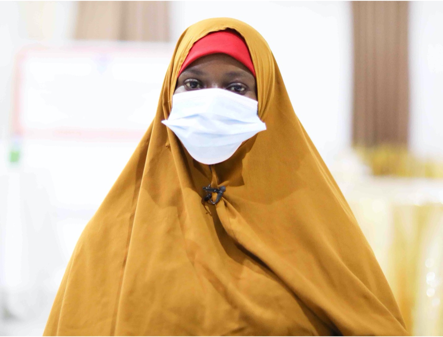 Halima Ahmed durante un evento de 16 días de activismo contra la violencia de género en Mogadishu, Somalia.